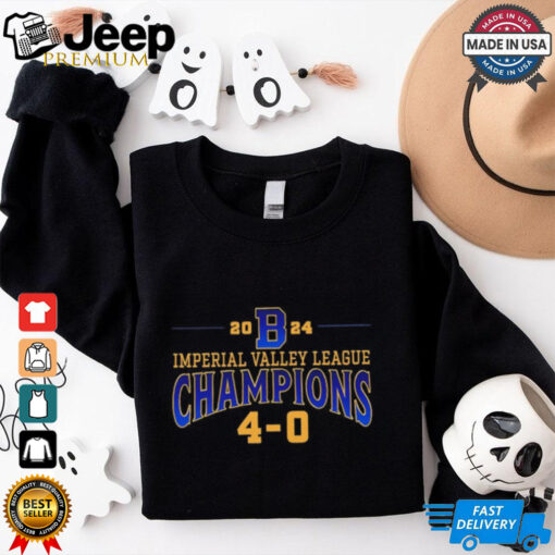 Official Brawley Wildcats 2024 IVL Imperial Valley League Champions 4 0 t shirt