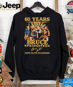 Official Bruce Springsteen 60 Years 1964 2024 Thank You For The Memories Signatures Shirt