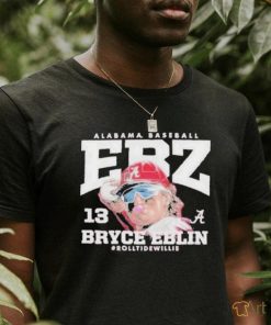 Official Bryce Eblin Alabama Crimson Tide Baseball Caricature T shirt