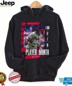 Official Bryce Harper Back to back Player Of The Month National League 2024 Shirt