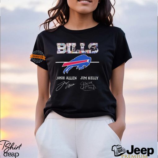 Official Buffalo Bills Josh Allen and Jim Kelly Signatures shirt