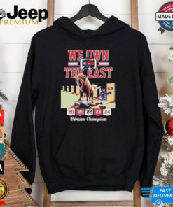 Official Buffalo Bills We Own The East Division Champions Since 2020 to 2024 t-shirt, celebratory design honoring the team's dominance in the AFC East, perfect for loyal Bills fans and supporters.