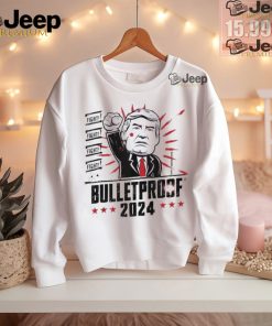 Official Bulletproof bloody ear bleeding butler Trump T shirt