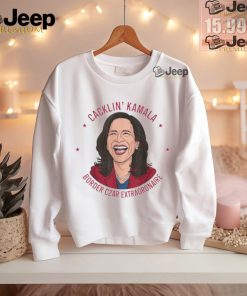 Official Cackin’ Kamala Harris border czar extraordinaire laughing cartoon T shirt