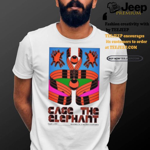 Official Cage The Elephant Aug 2 2024 Ameris Bank Amphitheatre Alpharetta GA Poster Shirt