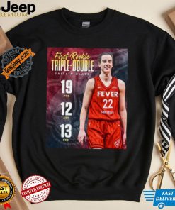 Official Caitlin Clark 19pts 12 ast 13 reb first rookie triple double shirt