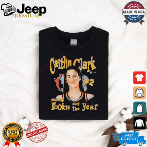 Official Caitlin Clark 72 2024 Rookie Of The Year Basketball T shirt