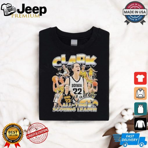 Official Caitlin Clark All Time Scoring Leader Player Basketball Iowa Hawkeyes Shirt