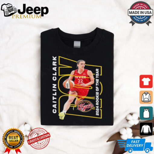 Official Caitlin Clark Indiana Fever 2024 Wnba Rookie Of The Year Shirt