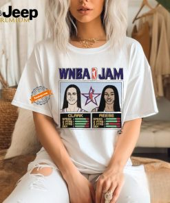 Official Caitlin Clark and Angel Reese Homage Unisex 2024 WNBA All Star Game Name & Number T Shirt