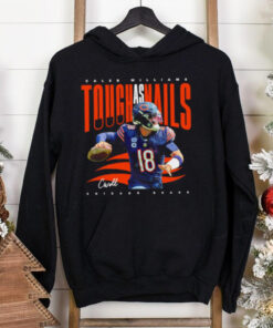 Official Caleb Williams Tough as Nails Chicago Bears football signature shirt