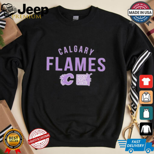 Official Calgary Flames Richmond Resilient Hockey Fights Cancer Shirt