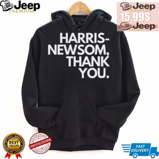 Official Callmeshivy Harris Newsom Thank You Shirt