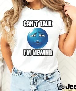 Official CanT Talk IM Mewing Ooh Blue Emoji Shirt