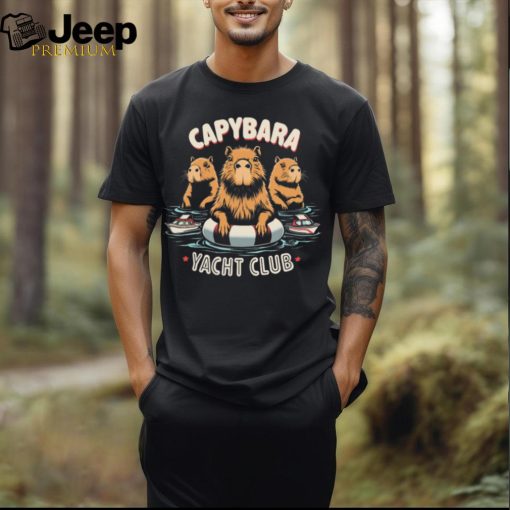 Official Capybara Yacht Club Funny t shirt