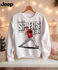 Official Carson Spiers MLB Cincinnati Reds #68 Player t shirt