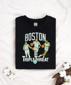 Official Celtics Triple Threat Holiday Tatum Brown Shirt