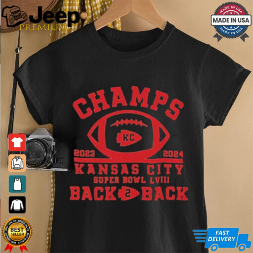 Official Champs 2023 2024 Kansas City Super Bowl LVIII Back 2 Back Shirt