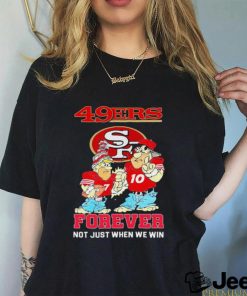 Official Charvarius Ward and Jimmy Garoppolo cartoon SF 49ers forever not just when we win shirt