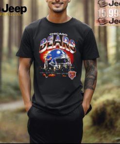 Official Chicago Bears skyline helmet vintage shirt