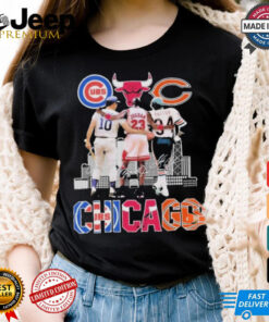 Official Chicago Cubs Ron Santo Chicago Bulls Michael Jordan Chicago Bears Walter Payton T Shirt