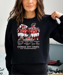 Official Chiefs 2023 AFC Championship Signature Shirt