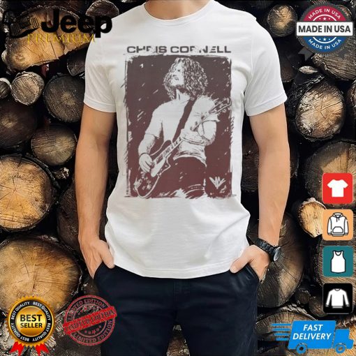 Official Chris Cornell Sketched Guitar shirt