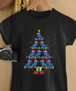 Official Christmas Tree Lights Santa Hat ELF Crow Xmas Tree Ugly Sweater Merry Christmas 2024 T Shirt