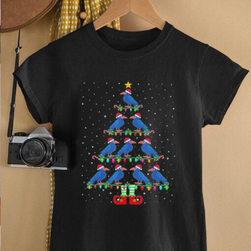 Official Christmas Tree Lights Santa Hat ELF Crow Xmas Tree Ugly Sweater Merry Christmas 2024 T Shirt