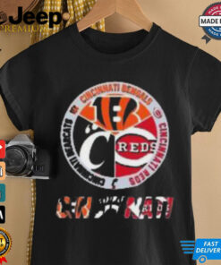 Official Cincinnati Bengals Reds Bearcats City Of Champions Logo 2024 T Shirt