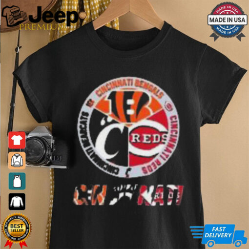 Official Cincinnati Bengals Reds Bearcats City Of Champions Logo 2024 T Shirt