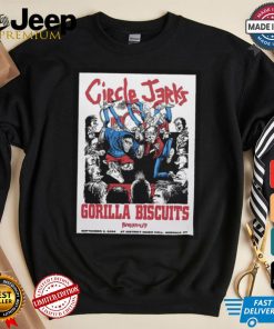 Official Circle Jerks District Music Hall, Norwalk, Ct September 2 2024 Band Tour Poster Shirt