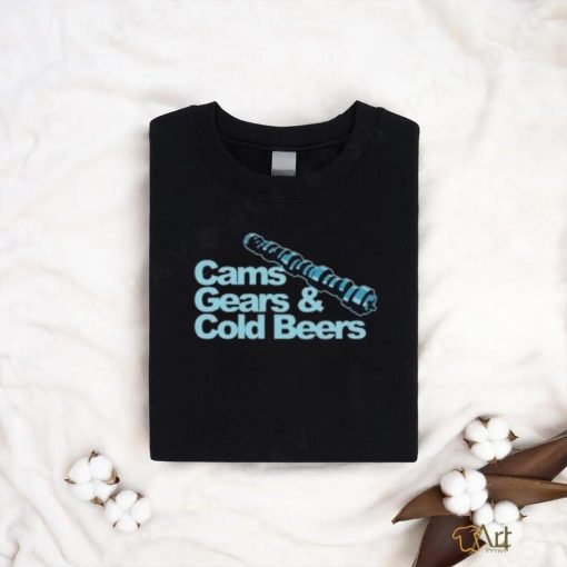 Official Cleetus Mcfarland Merch Shop Cam Gears And Cold Beers New T Shirt