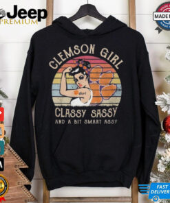 Official Clemson Tigers Girl Classy Sassy And A Bit Smart Assy 2024 Shirt