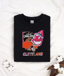 Official Cleveland Browns Cleveland Indians Cleveland Cavaliers City Of Sport T Shirt