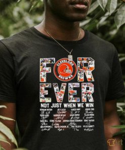 Official Cleveland Browns Forever Not Just When We Win 2023 2024 Signatures Shirt