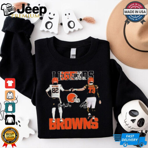 Official Cleveland Browns Legends Greg Newsome II Joe Thomas T Shirt