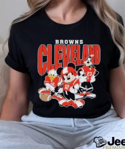 Official Cleveland Browns Mickey Donald Duck And Goofy Football Team 2024 T shirt