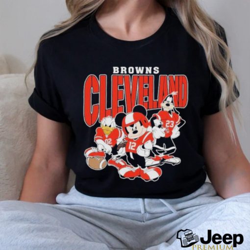 Official Cleveland Browns Mickey Donald Duck And Goofy Football Team 2024 T shirt