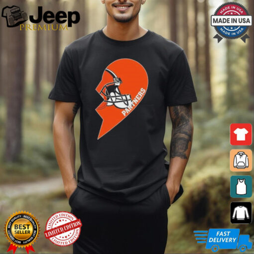 Official Cleveland Browns Partners Half Heart Shirt