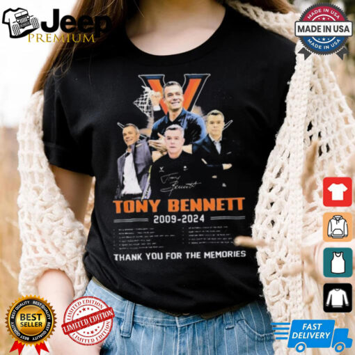 Official Coach Tony Bennett 2009 2024 Thank You For The Memories Signature shirt