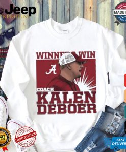 Official Coach kalen deboer winners win Alabama Football cartoon T shirt