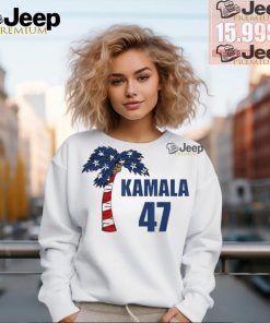 Official Coconut tree Kamala 47 usa flag T shirt