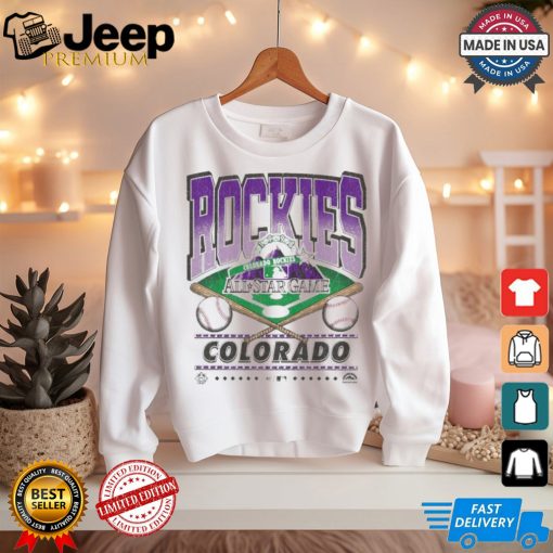 Official Colorado Rockies White Straight Shot 47 Franklin Fashion Shirt