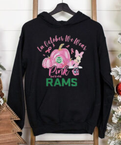 Official Colorado State Rams In October We Wear Pink And Watch Halloween Shirt