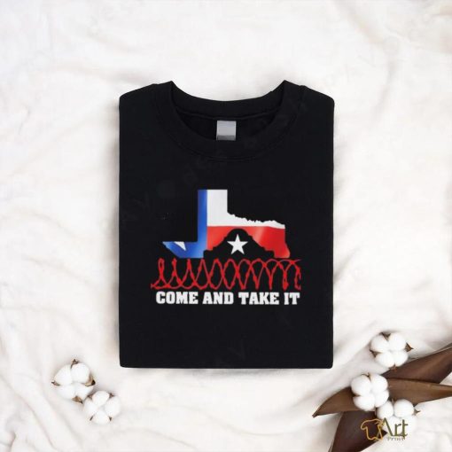 Official Come And Take It – I Stand With Texas Razor Wire Shirt