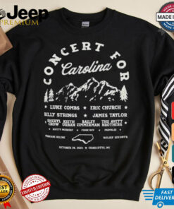 Official Concert For Carolina Luke Combs Eric Church October 26, 2024 Shirt