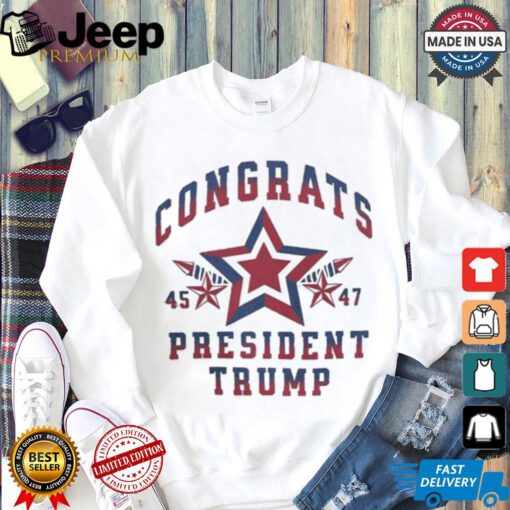 Official Congrats President Trump 45 47 Election Victory Shirt