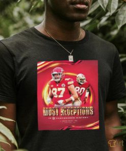 Official Congratulations To Travis Kelce Is the Most Receptions In NFL Postseason History Classic T Shirt