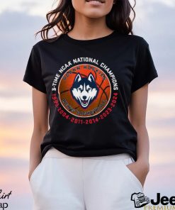 Official Connecticut Huskies National Champs 2024 Basketball 6 Time T Shirt